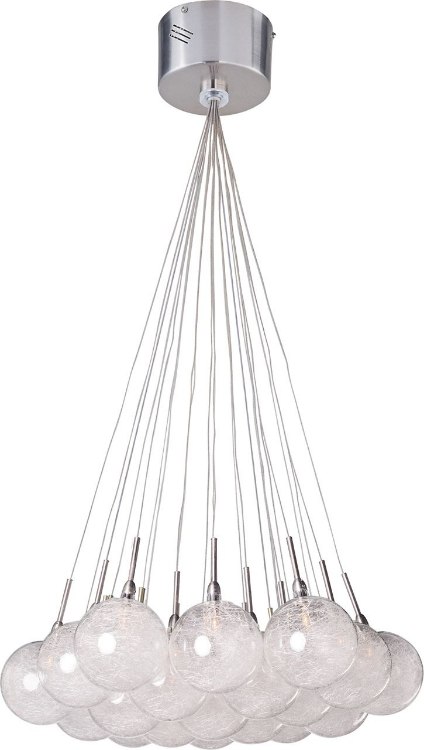Foto para 10W Starburst 19-Light Pendant SNPC Threaded Glass 12V G4 Xenon (OA HT 24"-53")