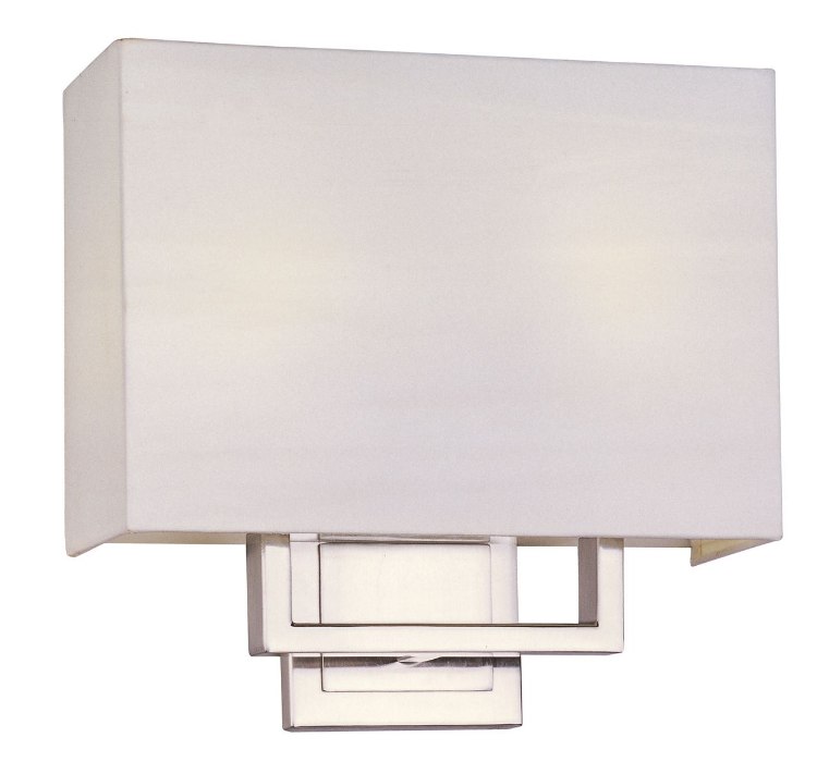 Foto para 7.5W Edinburgh LED 2-Light Wall Mount SN White 11.5"x11" 