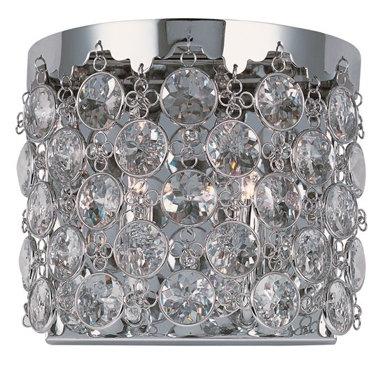 Picture of 40W Dazzle 2-Light Wall Sconce PC Crystal G9 Xenon 