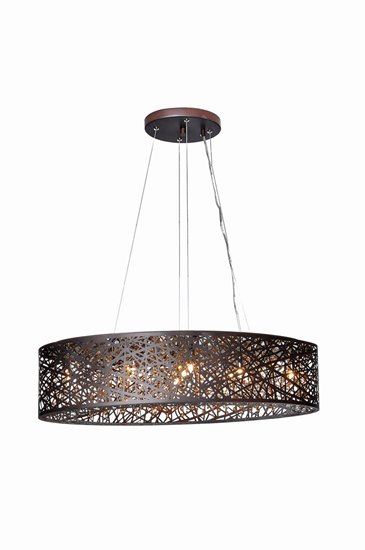 Picture of 40W Inca 9-Light Pendant BZ Cognac G9 Xenon (OA HT 10"-120") (CAN 9"x1.3"x1.2")