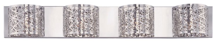 Foto para 40W Inca 4-Light Wall Mount PC Clear/White G9 Xenon (CAN 32.7"x5.12"x1.4")