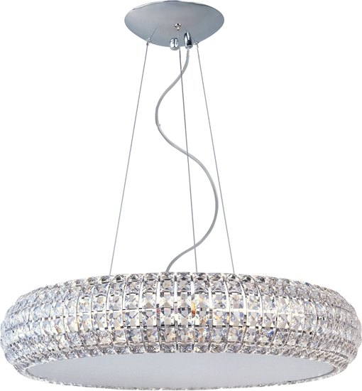 Foto para 40W Bijou 10-Light Pendant PC Crystal Glass G9 Xenon (OA HT 18"-120")