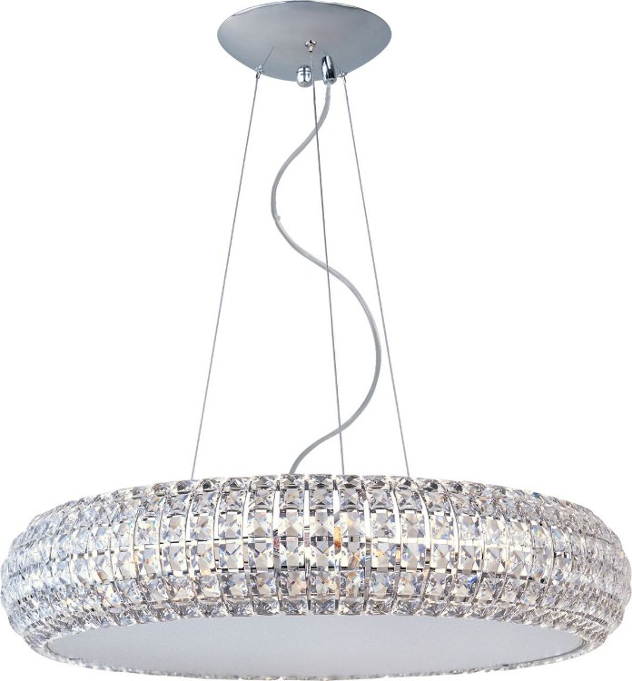 Foto para 40W Bijou 10-Light Pendant PC Crystal Glass G9 Xenon (OA HT 18"-120")