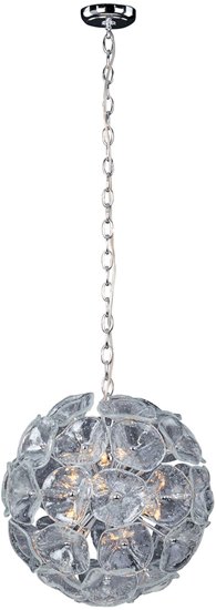 Picture of 40W Cassini 12-Light Pendant PC Clear Murano Glass G9 Xenon (OA HT 22"-130")36" Chain