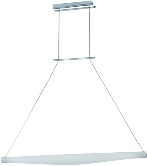 Picture of 21W Krisp 1-Light Pendant PC White Acrylic Mini Bi Pin T5 Fluorescent (OA HT 24"-120")