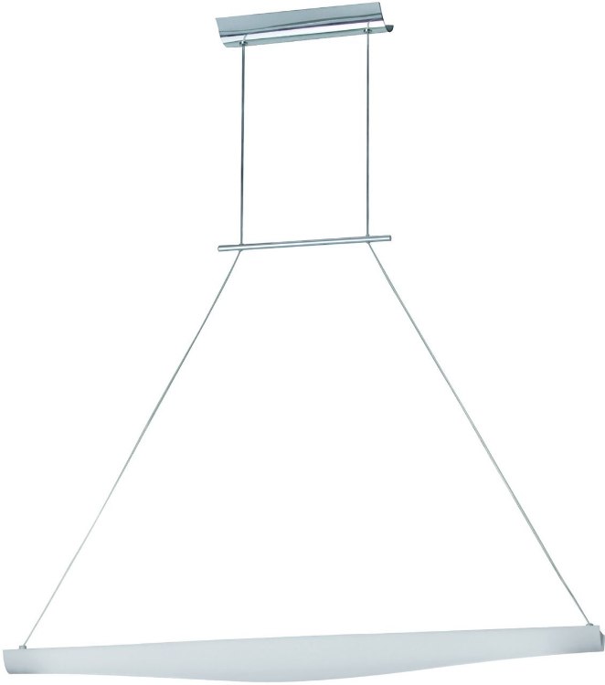 Foto para 21W Krisp 1-Light Pendant PC White Acrylic Mini Bi Pin T5 Fluorescent (OA HT 24"-120")