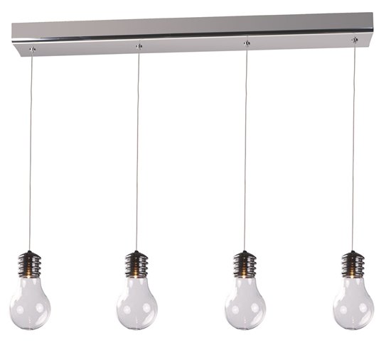 Picture of 20W Edison 4-Light Pendant PC Clear G4 (OA HT 8.5"-125.25")