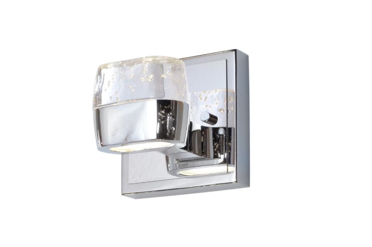 Foto para 3W Volt 1-Light LED Vanity PC Etched/Bubble 