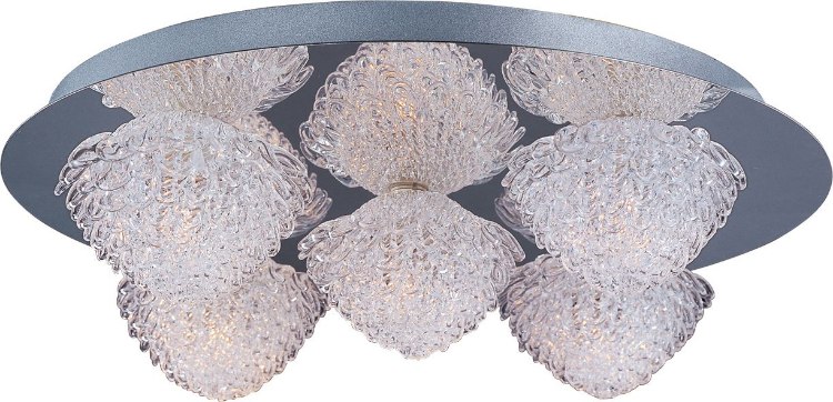 Foto para 40W Blossom 5-Light Flush Mount PC Crystal Glass G9 Xenon 