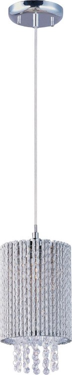 Foto para 60W Spiral 1-Light Pendant PC Metal G9 Xenon (OA HT 30"-130")