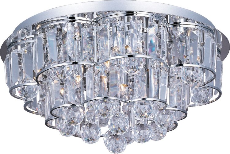 Foto para 25W Bangle 12-Light Flush Mount PC Crystal Glass G9 Xenon 