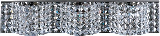 Picture of 40W Wave 3-Light Bath Vanity PC Crystal Glass G9 Xenon 