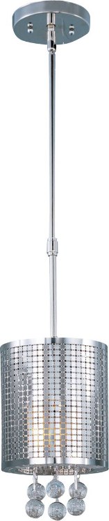 Foto para 60W Illusion 1-Light Pendant PC Bubble Glass G9 Xenon (OA HT 19.75"-55.75")