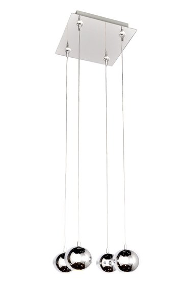 Picture of 2.4W Polaris 4-Light RapidJack Pendant and Canopy PC LED (OA HT 134")