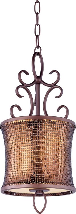 Foto para 100W Alexander 1-Light Mini Pendant UB Metal MB Incandescent 