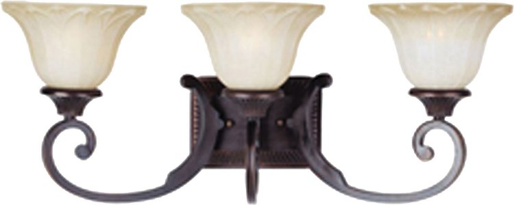 Foto para 100W Allentown 3-Light Bath Vanity OI Wilshire Glass MB Incandescent 
