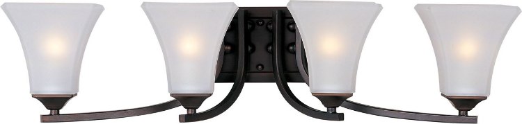 Foto para 100W Aurora 4-Light Bath Vanity OI Frosted Glass MB Incandescent 