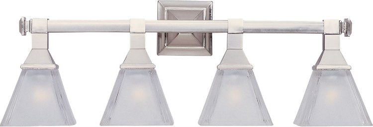Foto para 100W Brentwood 4-Light Bath Vanity SN Frosted Glass MB Incandescent 