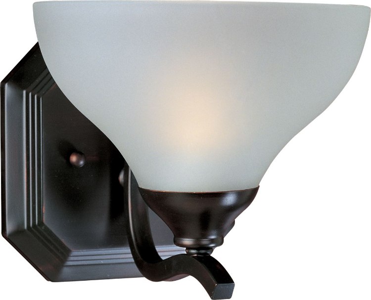 Foto para 100W Contour 1-Light Wall Sconce OI Frosted Glass MB Incandescent 