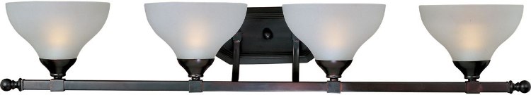 Foto para 100W Contour 4-Light Bath Vanity OI Frosted Glass MB Incandescent 