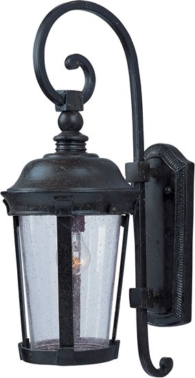 Foto para 100W Dover VX 1-Light Outdoor Wall Lantern BZ Seedy Glass MB Incandescent 