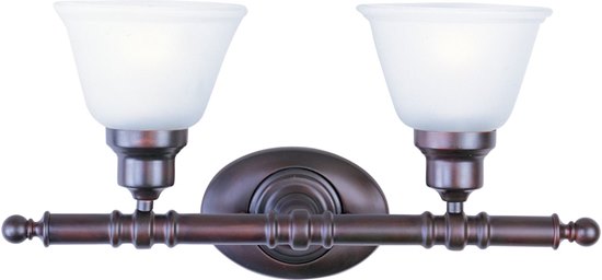 Foto para 100W Essentials - 714x-Bath Vanity OI 2-lights Frosted Glass MB Incandescent 