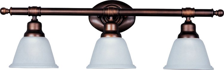 Foto para 100W Essentials - 714x-Bath Vanity OI 3-lights Frosted Glass MB Incandescent 