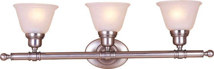 Foto para 100W Essentials - 714x-Bath Vanity SN 3-lights Frosted Glass MB Incandescent 