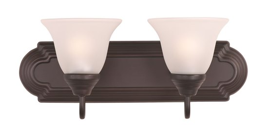 Foto para 100W Essentials - 801x-Bath Vanity OI 2-lights Frosted Glass MB Incandescent 