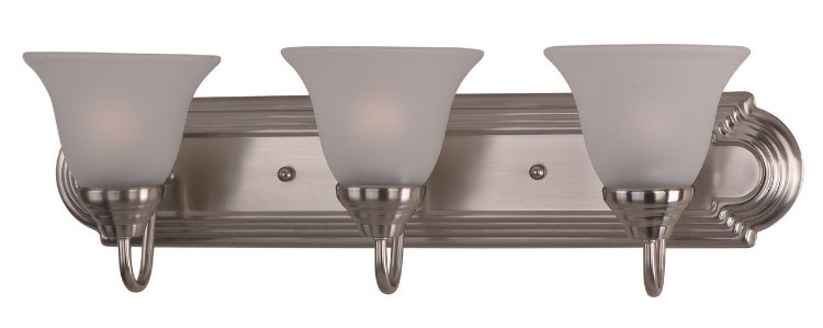 Foto para 100W Essentials - 801x-Bath Vanity SN 3-lights Frosted Glass MB Incandescent 