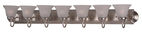 Picture of 100W Essentials - 801x-Bath Vanity SN 7-lights Frosted Glass MB Incandescent 