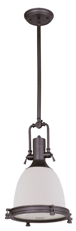 Foto para 100W Hi-Bay 1-Light Pendant BZ Satin White MB (OA HT 67.5")