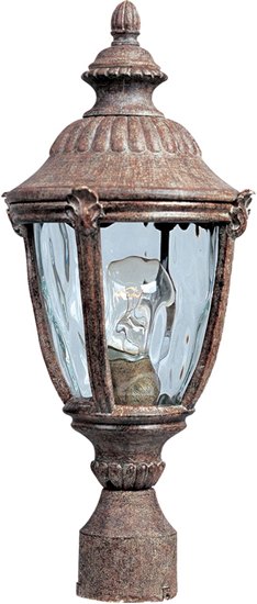 Foto para 100W Morrow Bay Cast 1-Light Outdoor Pole/Post Lantern ET Water Glass Glass MB Incandescent 
