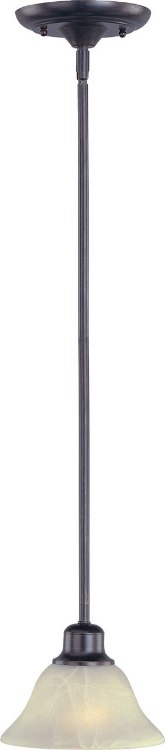 Foto para 100W Pacific 1-Light Mini Pendant KB Wilshire Glass MB Incandescent 