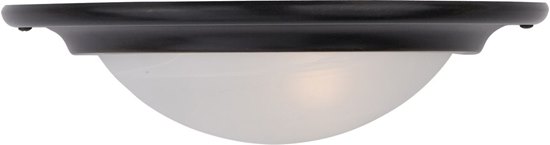 Picture of 100W Pacific 1-Light Wall Sconce KB Marble Glass MB Incandescent 16"x4.5" 
