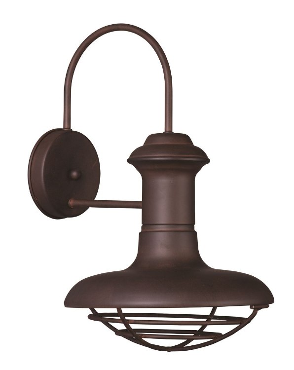Foto para 100W Wharf 1-Light Outdoor Wall Lantern EB MB 10"x15.25" 