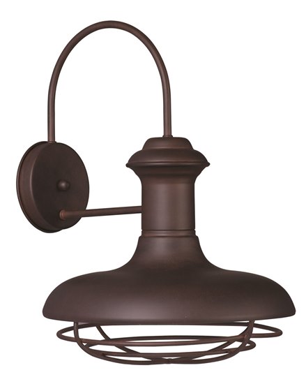 Picture of 100W Wharf 1-Light Outdoor Wall Lantern EB MB 12"x16.75" 