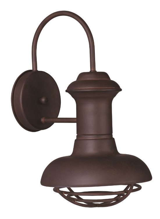 Foto para 100W Wharf 1-Light Outdoor Wall Lantern EB MB 8"x14" 