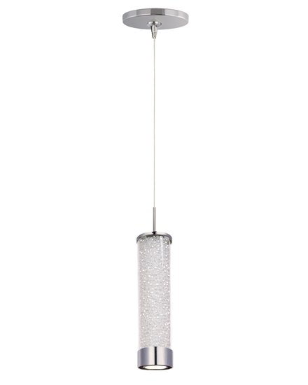 Picture of 11.5W Chroma 1-Light LED RapidJack Pendant and Canopy PC Clear Iridescent Glass Cree® LED (OA HT 21.25"-141.25") (CAN 4.25"x1.25")