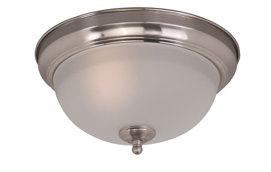 Picture of 13W 1-Light Flush Mount SN Frosted Glass GU24 Fluorescent 