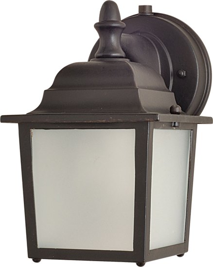 Picture of 13W 1-Light Outdoor Wall Mount EB Frosted Glass GU24 Fluorescent 5.5"x8.5" 6-Min