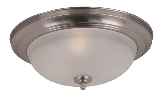 Foto para 13W 3-Light Flush Mount SN Frosted Glass GU24 Fluorescent 