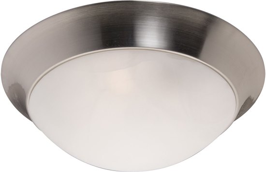 Picture of 13W Flair EE 3-Light Flush Mount SN Marble Glass GU24 Fluorescent 