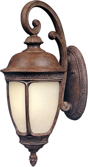Picture of 13W Knob Hill EE 1-Light Outdoor Wall Lantern SE Snow Flake Glass GU24 Fluorescent 8"x19.5" 