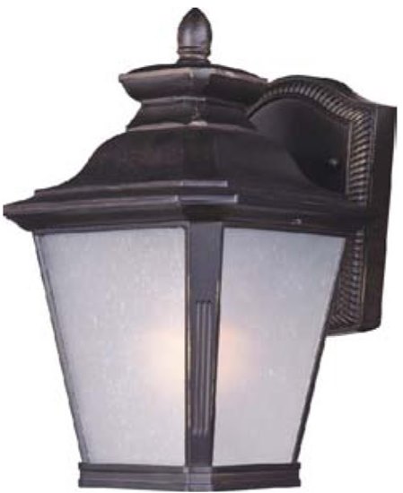 Picture of 13W Knoxville EE 1-Light Outdoor Wall Lantern BZ Frosted Seedy GU24 