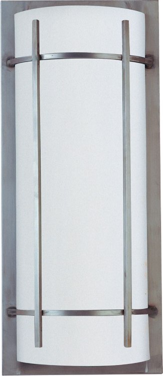 Foto para 13W Luna 2-Light Outdoor Wall Lantern BM White Acrylic GU24 Fluorescent 