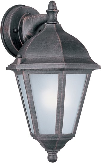 Picture of 13W Westlake EE 1-Light Outdoor Wall Lantern RP Frosted Glass GU24 Fluorescent 8"x15" 6-Min