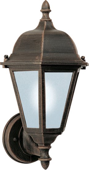 Picture of 13W Westlake EE 1-Light Outdoor Wall Lantern RP Frosted Glass GU24 Fluorescent 8"x15" 6-Min