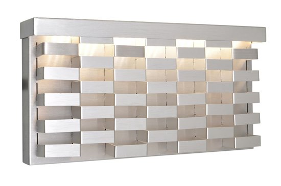 Foto para 15W Weave Outdoor Wall Sconce AL LED 