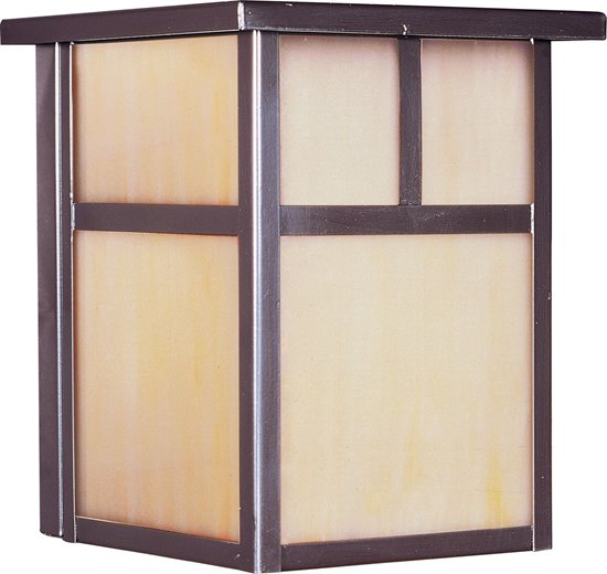 Picture of 18W Coldwater EE 1-Light Outdoor Wall Lantern BU Honey Glass GU24 Fluorescent 6"x7.5" 